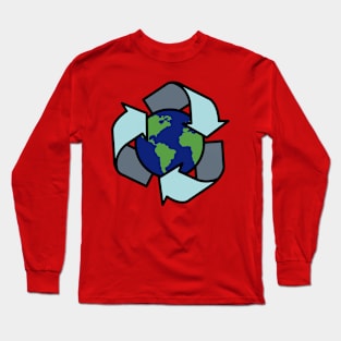 Recylce Earth Long Sleeve T-Shirt